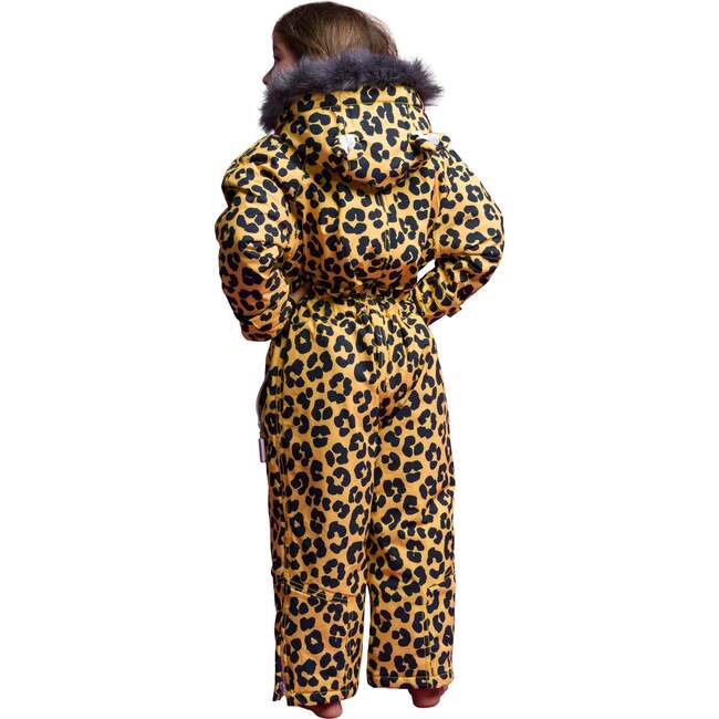 Dash the Leopard Ski Suit, Yellow - Snowsuits - 3