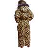 Dash the Leopard Ski Suit, Yellow - Snowsuits - 3 - thumbnail