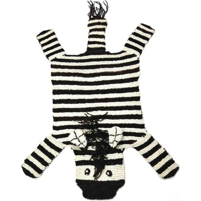Organic Wool Play Mat + Nursery Rug, Zebra