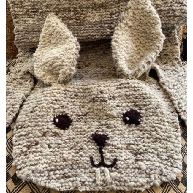 Organic Wool Play Mat + Nursery Rug, Bunny - Playmats - 3