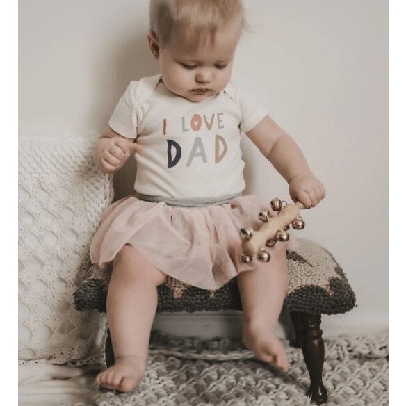 Macrame Swing & Love Dad Bodysuit Bundle Natural
