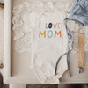 Macrame Swing & Love Mom Bodysuit Bundle, Natural - Mixed Apparel Set - 3 - thumbnail
