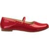 Sasha Ballerina Flat, Red - Flats - 3 - thumbnail
