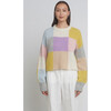 Women's Avery Checker Intarsia Sweater, Multicolors - Sweaters - 2 - thumbnail