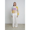 Women's Avery Checker Intarsia Sweater, Multicolors - Sweaters - 3 - thumbnail