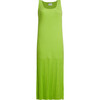 Women's Angelina Slim-Rib Tank Dress, Neon Lime - Dresses - 1 - thumbnail