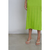 Women's Angelina Slim-Rib Tank Dress, Neon Lime - Dresses - 5 - thumbnail