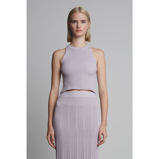 Tia Crop Tank, Soft Lavender