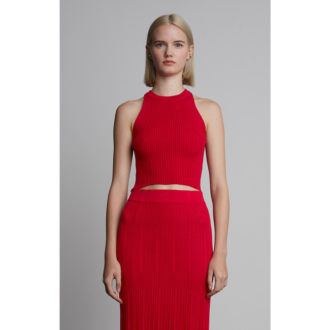 Tia Crop Tank, Rosso