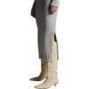 Women's Lora Ribbed Hem Long Sleeve Cable Knit Sweater Dress, Pale Grey - Dresses - 6 - thumbnail