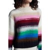 Women's Haley Jersey Crew Neck Blouson Sleeve Crop Sweater, Multicolors - Sweaters - 5 - thumbnail
