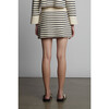 Iris Mini Skirt, Ivory/Navy Stripe - Skirts - 2 - thumbnail