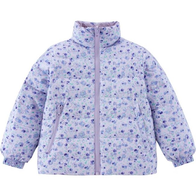 Blake Hooded Reversible Down Jacket, Purple Wisteria