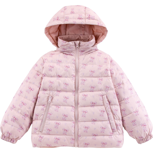 Blake Hooded Reversible Down Jacket, Lovely Bow