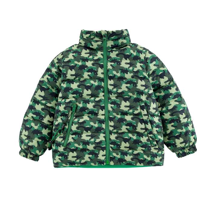 Blake Hooded Reversible Down Jacket, Dino Camo