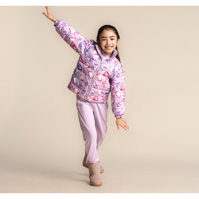 Blake Hooded Reversible Down Jacket, Diamond Love