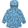 Recycled Waterproof Raincoat, Lightning Bolt - Raincoats - 1 - thumbnail