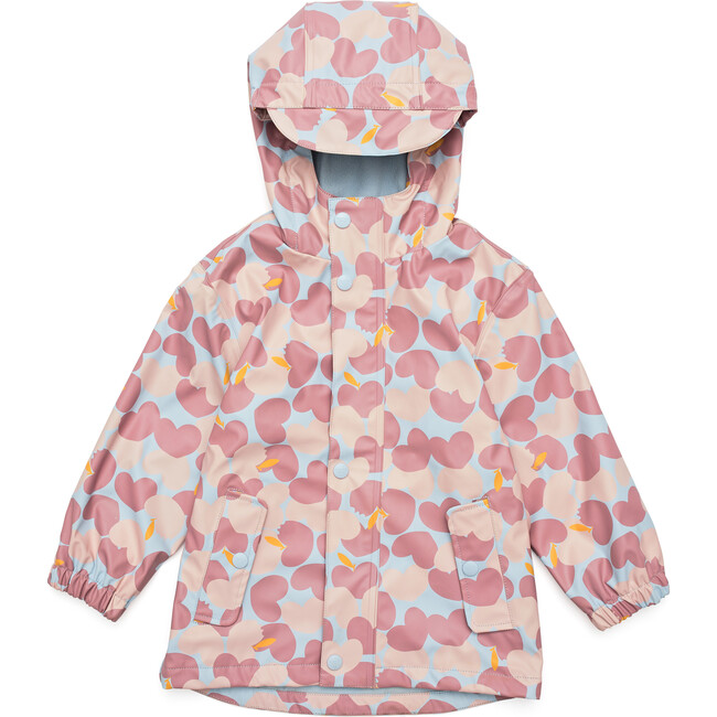 Recycled Waterproof Raincoat, Apple Love
