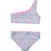UPF50+ One Shoulder Reversible Bikini, Daisy Chain - Two Pieces - 2 - thumbnail