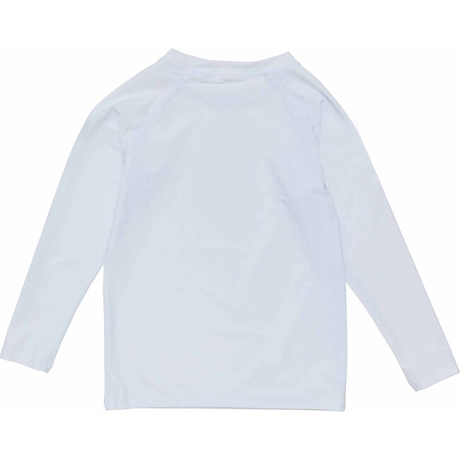 UPF50+ Crew Neck Long Raglan Sleeve Rashguard, White