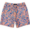 Men's Sustainable Comfort Lined Drawstring Swim Short, Tropicana Vacay - Swim Trunks - 2 - thumbnail