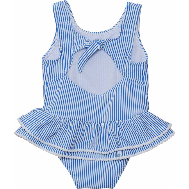 Sleeveless Ruffle Waist Skirt Swimsuit, Parisian Summer