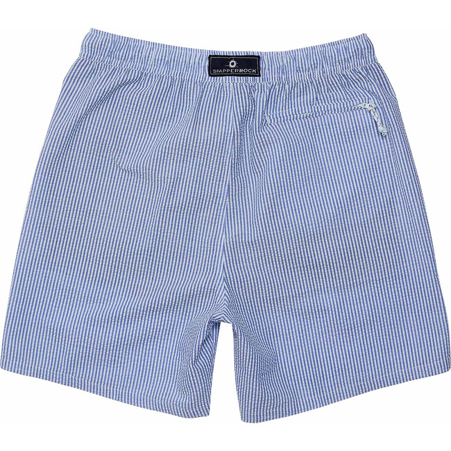 Men's Sustainable Comfort Lined Drawstring Swim Short, Parisian Summer