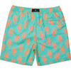 Men's Sustainable Comfort Lined Drawstring Swim Short, Ocean Clawed - Swim Trunks - 2 - thumbnail