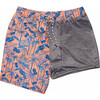 Men's Sustainable Comfort Lined Drawstring Swim Short, Tropicana Vacay - Swim Trunks - 3 - thumbnail