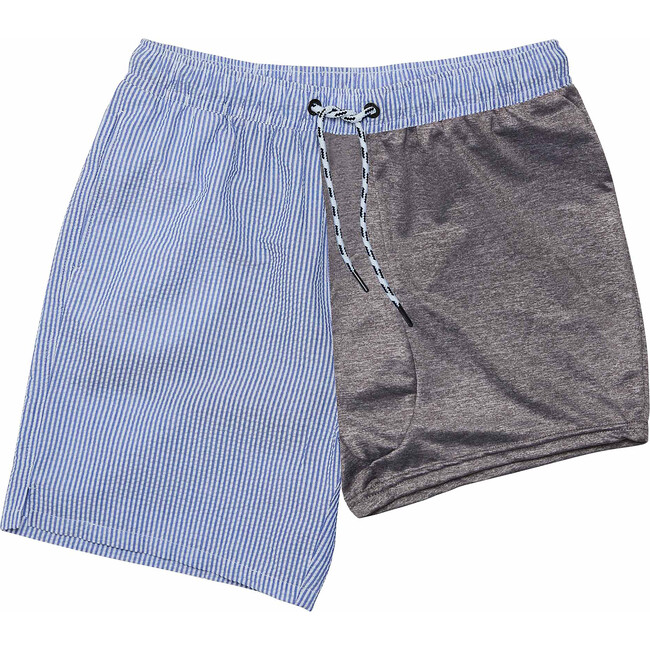 Men's Sustainable Comfort Lined Drawstring Swim Short, Parisian Summer - Swim Trunks - 3
