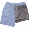 Men's Sustainable Comfort Lined Drawstring Swim Short, Parisian Summer - Swim Trunks - 3 - thumbnail