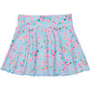 Broad Waist Band Pleated Short Swim Skirt, Daisy Chain - Skirts - 1 - thumbnail