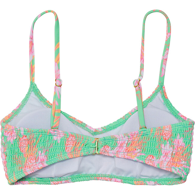 Women'S Sustainable Spaghetti Strap Smocked Bikini Top, Coastal Shells