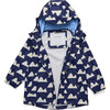 Navy Peak to Peak Recyclced Waterproof Raincoat - Raincoats - 3 - thumbnail