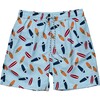 Mens Retro Surf Volley Board Short - Swim Trunks - 1 - thumbnail