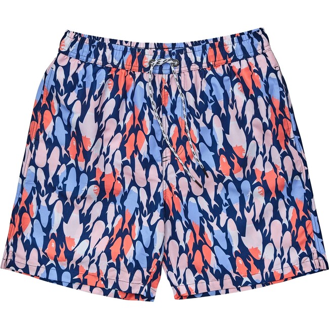 Mens Fish Frenzy Volley Board Shorts