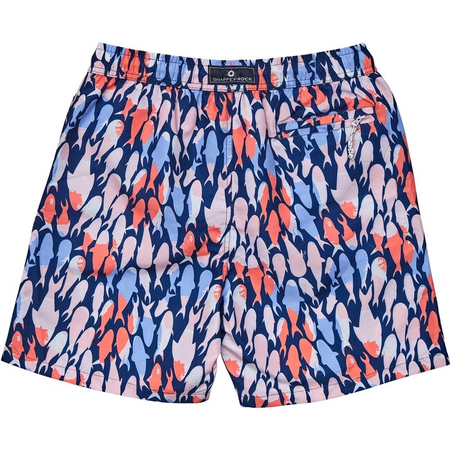 Mens Fish Frenzy Volley Board Shorts - Swim Trunks - 3