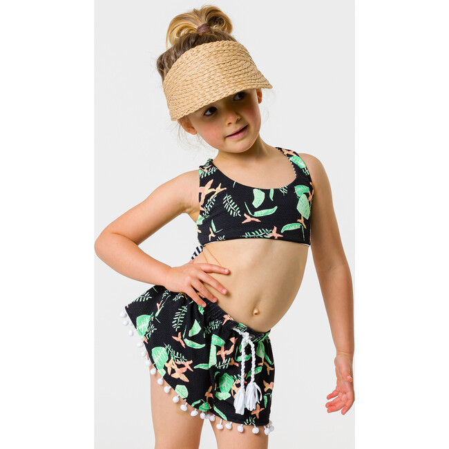 Sustainable Swim Shorts, Neon Rainforest