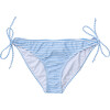 Women's Sustainable Stripe Bikini Bottom, Powder Blue - Two Pieces - 1 - thumbnail