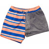 Sustainable Comfort Lined Drawstring Swim Short, Tropicana Stripe - Swim Trunks - 3 - thumbnail