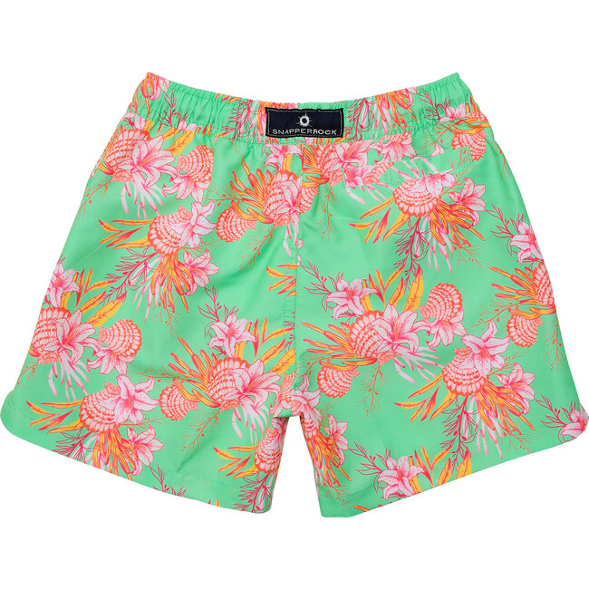 Sustainable Comfort Lined Drawstring Swim Short, Coastal Shells