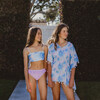 Frilled Bandeau Bikini, Sky Dye - Two Pieces - 4 - thumbnail