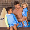 Sustainable Comfort Lined Drawstring Swim Short, Jawsome Waves - Swim Trunks - 5 - thumbnail