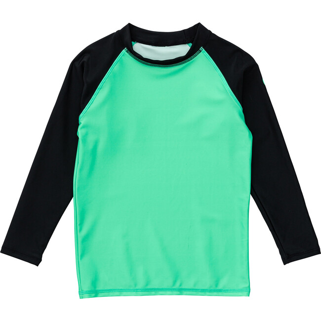 Sustainable LS Rash Top, Green Black
