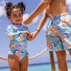 Sustainable Comfort Lined Drawstring Swim Short, Kaleido Fish - Swim Trunks - 5 - thumbnail