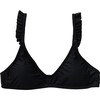 Women's Sustainable Bikini Top, Black - Two Pieces - 1 - thumbnail