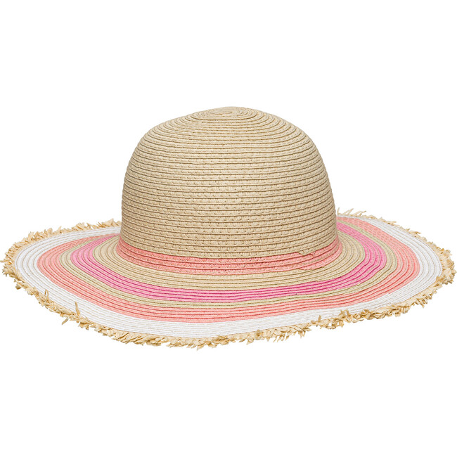 Striped Sunhat, Peachy - Hats - 1