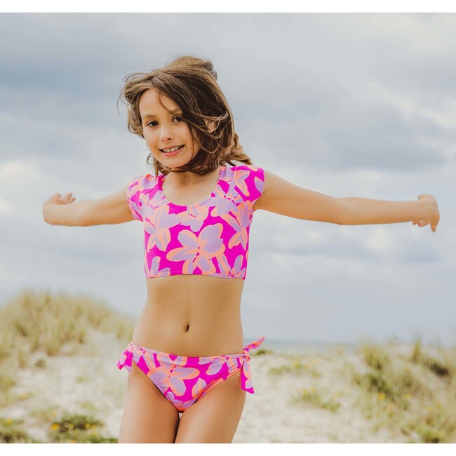 Hibiscus Hype Crop SS Rash Top Set