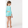 Spot Long Sleeve Wrap Crop Topm, Spearmint - Rash Guards - 4 - thumbnail