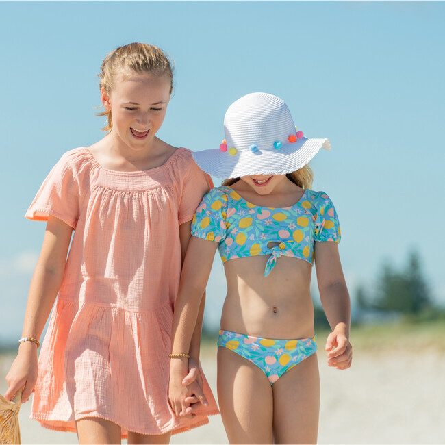 Lemon Drops Knot Front Bikini - Two Pieces - 4